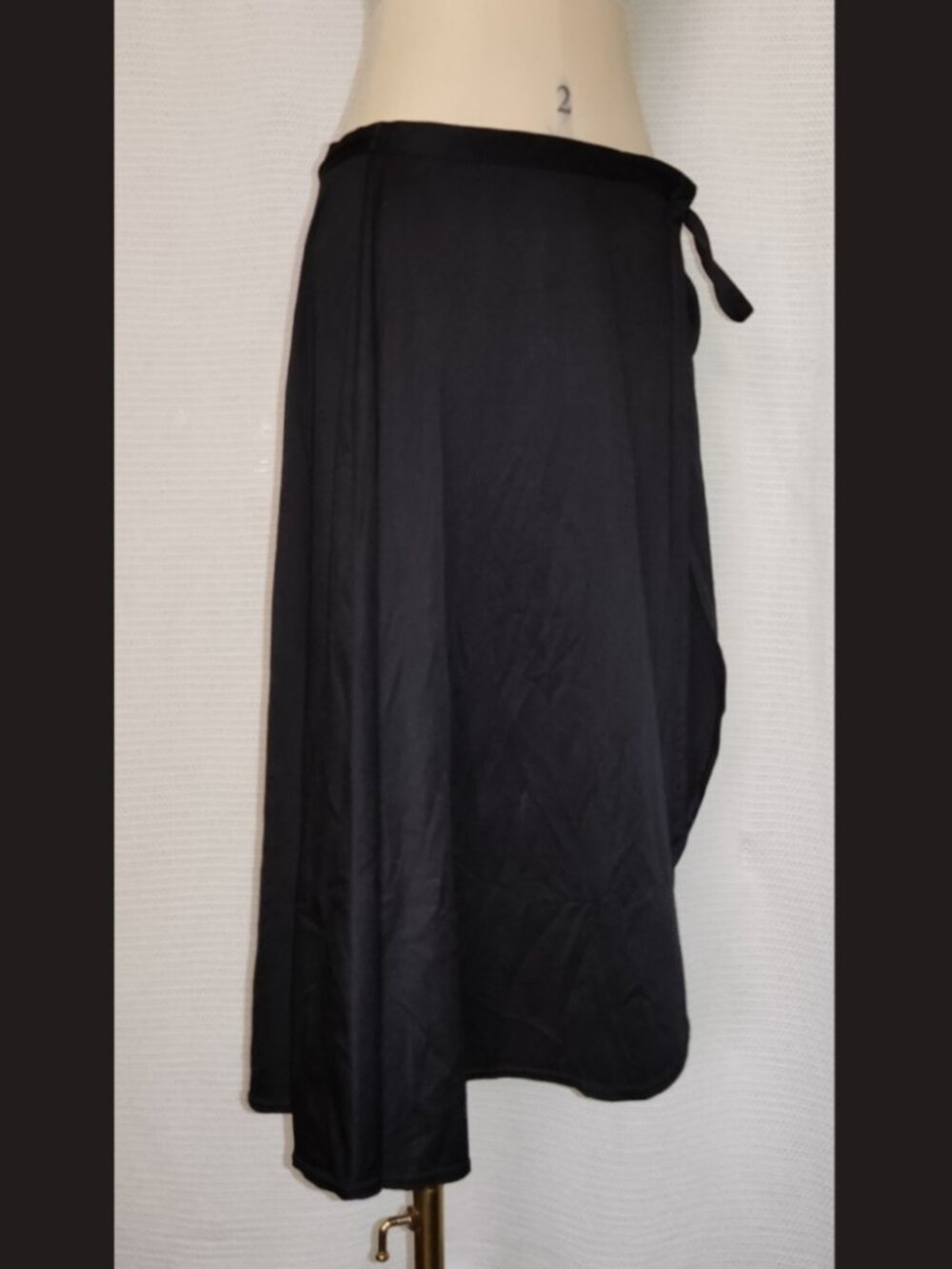 Vintage Black Wrap Skirt